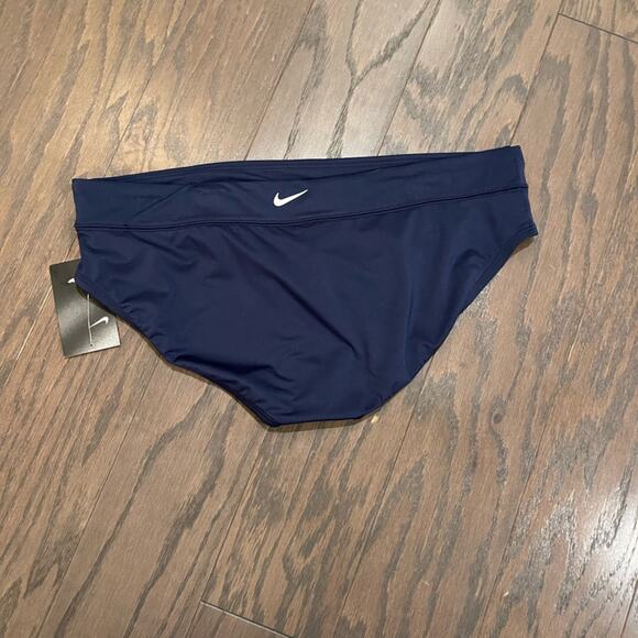 New! Nike Women's Solid Navy Full Brief Swimsuit Bottoms Size XL NWT - Picture 2 of 4